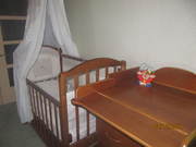 Детская кроватка + комод,  Можга